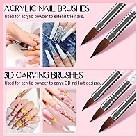 Saviland 31 Pcs Nail Art Brushes Set Nail Brushes For Nail Art U V Gel Nail Brushes Acrylic Nail Brushes Liner Brushes Dotti