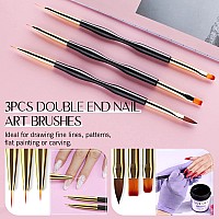 Saviland 31 Pcs Nail Art Brushes Set Nail Brushes For Nail Art U V Gel Nail Brushes Acrylic Nail Brushes Liner Brushes Dotti