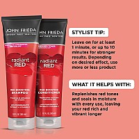 John Frieda Radiant Red Red Hair Conditioner Daily Deep Conditioner With Pomegranate And Vitamin E Helps Replenish Red Hair T