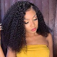 Kiqibeauty V Part Human Hair Wig For Black Women Upgrade U Part Wig Human Hair Kinky Curly Wig 100 Virgin Hair Glueless Wear An