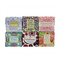 Greenwich Bay Trading Company Spring Garden Bloom Flower Shea Butter Soap Gift Set (Summer Bloom)