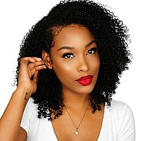 Bly 7A Mongolian Afro Kinky Curly Human Hair Single Bundle 16 Inch Unprocessed Hair Weave Weft Big Hair For African American Wom