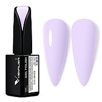 Venalisa 15Ml Lavender Purple Gel Nail Polish Light Purple Gel Polish Pastel Purple Color Soak Off Uv Led Nail Gel Polish Nail