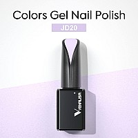 Venalisa 15Ml Lavender Purple Gel Nail Polish Light Purple Gel Polish Pastel Purple Color Soak Off Uv Led Nail Gel Polish Nail