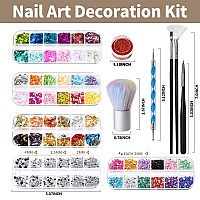 Fandamei Nail Art Brush Nail Design Tools Kit With Nail Art Brushes Nail Dotting Toolsfine Glitternail Butterfly Nail Heart