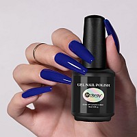 Mobray Gel Nail Polish Royal Blue Gel Polish 15Ml Dark Blue Color Gel 05Oz Soak Off U V Led Gel Nail Varnish Professional Nail