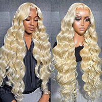 Annelbel 250 Density Hd 13X4 Blonde Body Wave Lace Front Wigs Human Hair 24 Inch Glueless Wigs Human Hair Pre Plucked With Baby