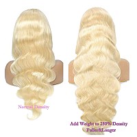 Annelbel 250 Density Hd 13X4 Blonde Body Wave Lace Front Wigs Human Hair 24 Inch Glueless Wigs Human Hair Pre Plucked With Baby