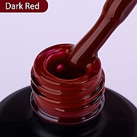 Mobray Gel Nail Polish Red Gel Polish 15Ml Burgundy Dark Red Color Gel 05Oz Soak Off U V Led Gel Nail Varnish Professional Nail