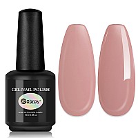 Mobray Gel Nail Polish Nude Gel Polish 15Ml Nude Color Gel 05Oz Soak Off U V Led Gel Nail Varnish Professional Nail Art Manicur