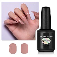 Mobray Gel Nail Polish Nude Gel Polish 15Ml Nude Color Gel 05Oz Soak Off U V Led Gel Nail Varnish Professional Nail Art Manicur