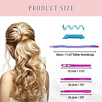 Essenergi 30Pcs Heatless Hair Curlers Rollers Spiral Curls Styling Kit With 2 Sets Styling Hooks No Heat Curlers For Women Girl