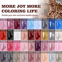 Arte Clavo 36 Pcs Gel Nail Polish Setclassic Macaron Collection Aw Red Black And White Pink Blue Glitter Nude Uv Gel Polish Man