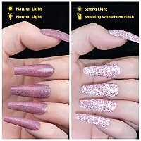 Burano Reflective Glitter Gel Polish 73Ml Sparkly Shiny Disco Gel Polish Holographic Glitters Gel Polish Nail Art Manicure Sa