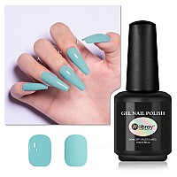 Mobray Gel Nail Polish Light Green Gel Polish 15Ml Mint Green Color Gel 05Oz Soak Off U V Led Gel Nail Varnish Professional Nai