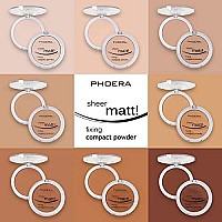 2 Pack Phoera Matte Face Powder Control Oil Brighten Skin Color Cover Blemish Makeup Face Setting Setting Powder 201Transluc