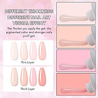 Makartt Poly Nail Gel Set 4 Nude Colors 15Ml Neutral Classic Color Gel Nail Builder Long Lasting Hard Gel For Nail Extension Fr