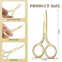 5 Pieces Small Straight Tip Nose Hair Scissor For Grooming Stainless Steel Multipurpose Beauty Grooming Scissors For Facial Ha