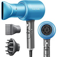 Wavytalk Professional Hair Dryer Blow Dryer With Diffuser And Concentrator For Curly Hair 1875W Ionic Salon Hair Dryer With Cera