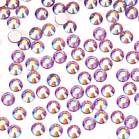 1440Pcs Light-purple Ab Crystal Rhinestones,Glass Flatback Rhinestones Gemstones for Nail Face Makeup Art Crafts Clothes Decoration (SS20,4.8mm,Light-purple Ab)