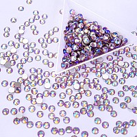 1440Pcs Light-purple Ab Crystal Rhinestones,Glass Flatback Rhinestones Gemstones Small for Nail Face Makeup Art Crafts Clothes Decoration-(SS10,2.8mm,Light-purple Ab)