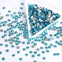 1440Pcs Aquamarine Crystal Rhinestonesglass Flatback Rhinestones Gemstones For Nail Face Makeup Art Crafts Clothes Decoration