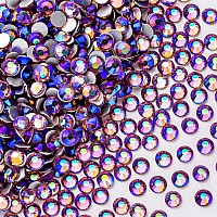 288Pcs Lightpurple Ab Crystal Rhinestonesglass Flatback Rhinestones Gemstones For Nail Face Makeup Art Crafts Clothes Decorati