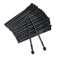 50Pcs Disposable Silicone Eyelash Mascara Wands Brushes Ballshape Eyelash Brush Cosmetic Eyelash Extension Applicators Profes