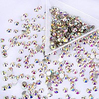 1440Pcs Crystal Ab Crystal Rhinestonesglass Flatback Rhinestones Small Gemstones For Nail Face Makeup Art Crafts Clothes Decora