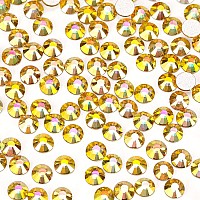 1440Pcs Metallic Sunshine Crystal Rhinestones,Glass Flatback Rhinestones Gemstones Mini for Nail Face Makeup Art Crafts Clothes Decoration -(SS8,2.4mm,Metallic Sunshine)