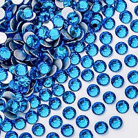 1440Pcs Blue Zircon Crystal Rhinestonesglass Flatback Rhinestones Gemstones For Nail Face Makeup Art Crafts Clothes Decoration