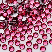 288Pcs Rose Crystal Rhinestonesglass Flatback Rhinestones Gemstones For Nail Face Makeup Art Crafts Clothes Decoration Ss306