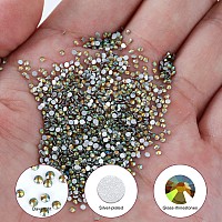 1440Pcs Dawn Light Crystal Rhinestonesglass Flatback Rhinestones Gemstones Mini For Nail Face Makeup Art Crafts Clothes Decorat