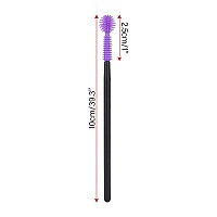 100Pcs Disposable Silicone Eyelash Mascara Wands Brushes Cosmetic Eyelash Extension Applicators Professional Makeup Tool Set Pu