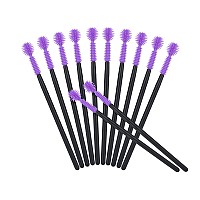 100Pcs Disposable Silicone Eyelash Mascara Wands Brushes Cosmetic Eyelash Extension Applicators Professional Makeup Tool Set Pu