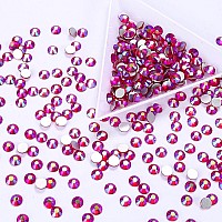 1440Pcs Red Ab Crystal Rhinestonesglass Flatback Rhinestones Gemstones For Nail Face Makeup Art Crafts Clothes Decoration Ss1