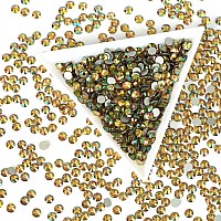 1440Pcs Dawn Light Crystal Rhinestones,Glass Flatback Rhinestones Gemstones Small for Nail Face Makeup Art Crafts Clothes Decoration -(SS8,2.4mm,Dawn Light)