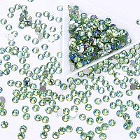 1440Pcs Lightgreen Ab Crystal Rhinestonesglass Flatback Rhinestones Gemstones Small For Nail Face Makeup Art Crafts Clothes De