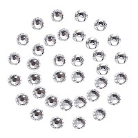 288Pcs White Crystal Rhinestones,Glass Flatback Gemstones for Nail Face Makeup Art Crafts Clothes Bling Decoration - (SS30,6.5mm,White)