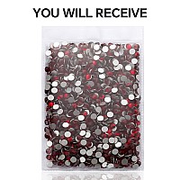 1440Pcs Siam Crystal Rhinestonesglass Flatback Rhinestones Gemstones For Nail Face Makeup Art Crafts Clothes Decoration Ss20