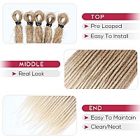 Kraler 22 20 Strands Brown To Blonde Dreadlock Extensions Thin 06Cm Width Synthetic Crochet Dreads Extensions 100 Handmade S