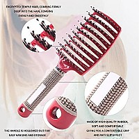 Voremy Magical Ultra Detangling Brush For Wet Or Dry Hair Fast Drying Styling Massage Hairbrush For Men Women And Kids Pink