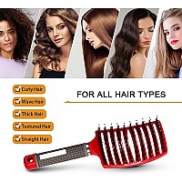 Voremy Magical Ultra Detangling Brush For Wet Or Dry Hair Fast Drying Styling Massage Hairbrush For Men Women And Kids Pink