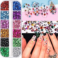 4580 Pieces Rhinestones For Nails Face Gems Makeup Rhinestones For Eyes Flatback Rhinestones Art Decoration Crafts Diy Nails Art