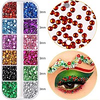 4580 Pieces Rhinestones For Nails Face Gems Makeup Rhinestones For Eyes Flatback Rhinestones Art Decoration Crafts Diy Nails Art