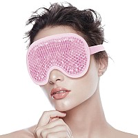 Conbella Cooling Eye Mask Gel Eye Mask Reusable Cold Eye Mask For Puffy Eyes Eye Ice Pack Eye Mask With Soft Plush Backing For