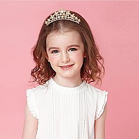 Anbala Small Tiara Crown With Hair Comb 3 Pack Mini Tiara Crown Princess Crystal Shiny Hair Accessories For 2 3 4 5 6 7 8 9 Yea