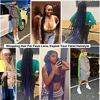 BATISI Marley Twist Braiding Hair 12 Inch Kinky Twist Hair Braiding Pre Separated Springy Afro Twist Hair Pre Fluffed Spring Twist Hair #1b Marley Hair Wrap Around Distressed Soft Faux Loc 8 Pack