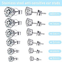 Stainless Steel Body Ear Piercing Tool Set Ear Nose Navel Piercing Machines With 12 Pairs Stainless Steel Stud Earrings For Salo