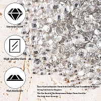 Nail Rhinestones 1560Pcs 25Mm Glass Transparent White Round Flatback And Multi Shape Crystal Shine Diamonds For Diy Crafts Nail